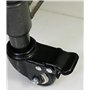 Roulette à tige pivotante de 50 mm avec filetée M10 × 25 mm, roulettes rechange pour établi, roues en polyuréthane petites étagè