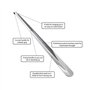 Amoyeric 80Cm Extra-Long Chausse-Pied, Long Manche Acier Inoxydable Durable Métal Chausse-Pied pour Les Personnes Âgées, Femmes 