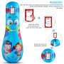 Ruiqas Sac de Frappe Gonflable pour Enfants de 119,4 cm, Sac de Frappe autoportant pour Exercices à la Maison pour soulager Le S