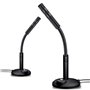 Petyoung Microphone USB à Condensateur Portable Plug & Play pour Ordinateur Pc Ordinateur de Bureau Micro Omnidirectionnel pour