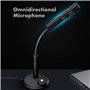Petyoung Microphone USB à Condensateur Portable Plug & Play pour Ordinateur Pc Ordinateur de Bureau Micro Omnidirectionnel pour 