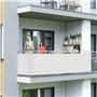 BâChe Brise Vue 50x400cm avec Attaches De CâBle Et Cordons Brise-Vue Et Pare-Soleil pour Balcon Diverses Tailles Au Choix pour J