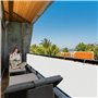 BâChe Brise Vue 50x400cm avec Attaches De CâBle Et Cordons Brise-Vue Et Pare-Soleil pour Balcon Diverses Tailles Au Choix pour J