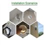 Tuyau De Conduit Clapet Anti-Retour 80mm Registre De Tirage Arrière Extracteur Ventilateur Volet Arrière pour Système De Ventila