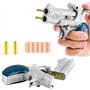 HNSYPX Mini Jouet Anti Stress Pistolets à Balles Souples Double Canon à Tir Continu