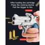 HNSYPX Mini Jouet Anti Stress Pistolets à Balles Souples Double Canon à Tir Continu,CréAtif Nouveau Style Anti Stress Jouet +12 