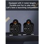 HNSYPX Mini Jouet Anti Stress Pistolets à Balles Souples Double Canon à Tir Continu,CréAtif Nouveau Style Anti Stress Jouet +12 