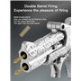 HNSYPX Mini Jouet Anti Stress Pistolets à Balles Souples Double Canon à Tir Continu,CréAtif Nouveau Style Anti Stress Jouet +12 