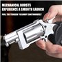 Style Revolver Pliage De L’Alliage Pistolet De Jet D’Obus 12 Balle Molle DéMarrable Jouets