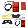 PNNNU 15 LEDs Style F1 Troisième Feu Arrière Stroboscopique Clignotant De Frein Arrière Feux De Voiture Signal De Frein,Rouge