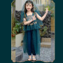 CRETUAO Costume de Danse du Ventre Indien pour Filles, Robe Fantaisie de fête d'halloween Princesse Jasmine pour Enfants, Tenues