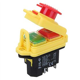 ExcLent 230V Ip55 Kjd17 Gf Arrêt De Démarrage À 4 Broches Sur Interrupteur De Libération De Volt Adapté Pour Les Machines D'Atel