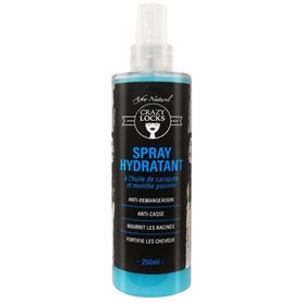 Afro naturel Crazy Locks- spray Hydratant à l'huile de carapate et menthe poivrée