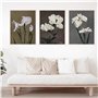 KemneT Floraison pivoine fleur plantes Murale Art Toile tableau peinture moderne nordique affiches et Tableaux murales pour salo