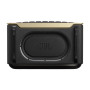 JBL Authentics 200 Enceinte Smart Home avec Wi-FI, Bluetooth et Assistants vocaux, Design rétro, Noire, Prise Britannique (Type 