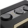 JBL Authentics 200 Enceinte Smart Home avec Wi-FI, Bluetooth et Assistants vocaux, Design rétro, Noire, Prise Britannique (Type 