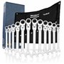 HASKYY clés à cliquet articulées I Clé à cliquet à bout libre 8 à 19 mm I kit d’outillage 12 pièces