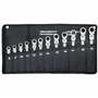 HASKYY clés à cliquet articulées I Clé à cliquet à bout libre 8 à 19 mm I kit d’outillage 12 pièces
