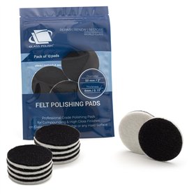 Glass Polish Lot de 10 tampons de Polissage Pro en Feutre pour Polissage du Verre à l'oxyde de cérium
