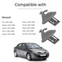 Twowinds - Crochet Pare-soleil Compatible avec Renault Clio Megane Scenic Laguna Twingo Espace Vel Satis Trafic Kangoo - Support