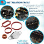 Twowinds - Bouchon Collecteur Admission (22mm) Compatilbe avec BMW E38 E87 E46 E91 E93 E39 E60 E64 E65 E66 E67 E70 E72 - Supprim