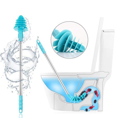 LYPULIGHT Déboucheur Ventouse Toilettes Dredge Tuyau conçu pour Syphon-Type