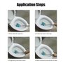 LYPULIGHT Déboucheur Ventouse Toilettes Dredge Tuyau conçu pour Syphon-Type, Puissance Nettoyage WC, Déboucheur Manche Acier Ino