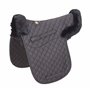 Merauno Lamb Skin GP/Jumping Half Lined Numnah Tapis de selle en peau d'agneau Noir (D)