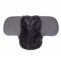 Merauno Lamb Skin GP/Jumping Half Lined Numnah Tapis de selle en peau d'agneau Noir (D)