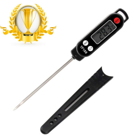 MEKUULA Thermometre de Cuisine Digital Thermomètre Alimentaire Longue Sonde Instantanée 5 Secondes LCD Large Ecran Thermomètre p