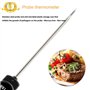 MEKUULA Thermometre de Cuisine Digital Thermomètre Alimentaire Longue Sonde Instantanée 5 Secondes LCD Large Ecran Thermomètre p