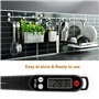 MEKUULA Thermometre de Cuisine Digital Thermomètre Alimentaire Longue Sonde Instantanée 5 Secondes LCD Large Ecran Thermomètre p