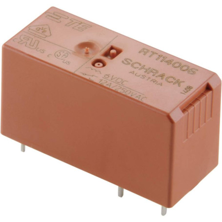 Relais pour Circuits imprimés Te Connectivity RT314012 9-1393239-5 12 V/DC 16 A 1 inverseur (RT) 1 pc(s)
