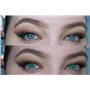 MYSALENS® Lentilles De Contact De Couleur Hidrocor Emerald Emeraude Naturelle très haute opacité Kit De Rangement Boitier Pince 