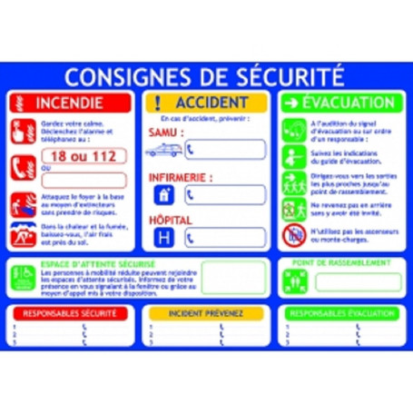 PREV Consigne de sécurité