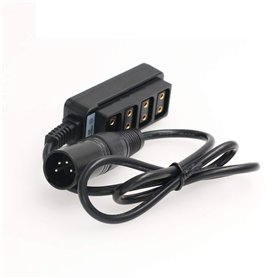 SZRMCC Anton Bauer Batterie 4 Broches XLR vers 4 Ports D Tap P Tap Splitter Cable pour Appareil Photo Arri Rouge/TVLOGIQUE