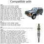 Twowinds - Bougie de Préchauffage Compatible avec BMW E30 E30 E28, Citroen Berlingo C15 C25 CX Xsara, Peugeot 205 306 406-025020