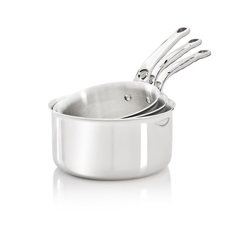De Buyer - Lot de 3 casseroles en inox 5 couches AFFINITY - 16