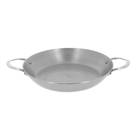 De Buyer - Poêle à paëlla en tôle d'acier MINERAL B - 32 cm - Fabriquée en France