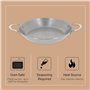 De Buyer - Poêle à paëlla en tôle d'acier MINERAL B - 32 cm - Fabriquée en France, Sans PFAS, Anti Adhérence Naturelle, Queue Ri