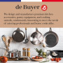 De Buyer - Poêle à paëlla en tôle d'acier MINERAL B - 32 cm - Fabriquée en France, Sans PFAS, Anti Adhérence Naturelle, Queue Ri