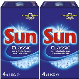 Sun Classic Sel Régénérant Pour Lave-Vaisselle 4kg (lot de 2)