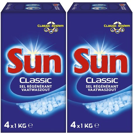 Sun Classic Sel Régénérant Pour Lave-Vaisselle 4kg (lot de 2)
