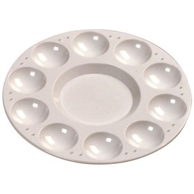 Lefranc Bourgeois Palette Plastique Ronde 10 Alvéoles