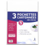 Oxford Enveloppes dos cartonné Kraft brun Lot de 3