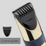 BaByliss Super-X Metal Series Tondeuse de nez, oreilles et sourcils pour homme, kit de toilettage, cadeaux pour homme (doré/bleu