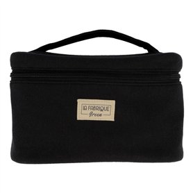 La Fabrique Green - Vanity en Coton Biologique - Grand format - Trousse de voyage - Trousse de Beauté Semi-Rigide - Rangement d'
