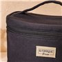La Fabrique Green - Vanity en Coton Biologique - Grand format - Trousse de voyage - Trousse de Beauté Semi-Rigide - Rangement d'