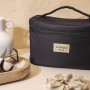 La Fabrique Green - Vanity en Coton Biologique - Grand format - Trousse de voyage - Trousse de Beauté Semi-Rigide - Rangement d'