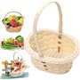 MRTURK Panier Picnic Flower Basket with Handles